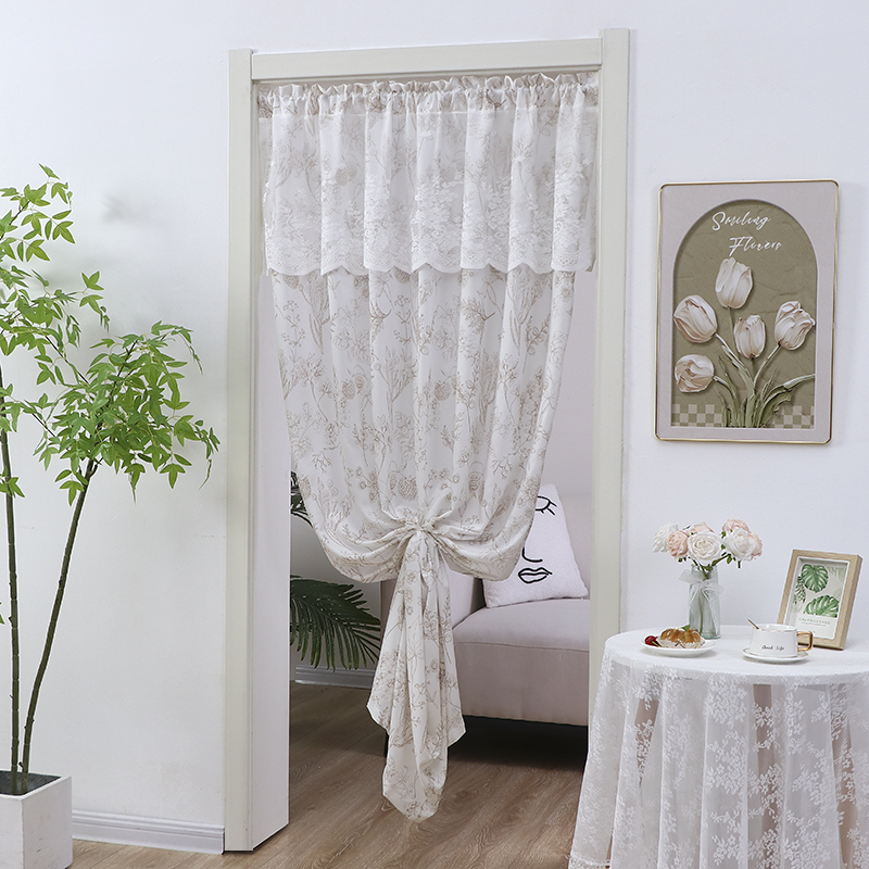 夏季免打孔防蚊门帘隔断帘卧室房间家用厨房门帘遮挡帘卡通可爱帘