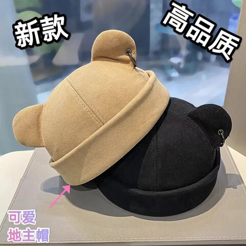 百搭嘻哈韩版时尚贝雷帽地主帽雅痞街头女可爱潮流风个性情侣猫耳