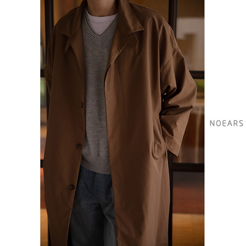 战壕中长风衣春秋日系复古