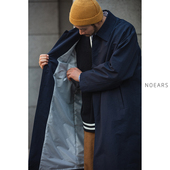 NOEARS巴尔马肯日系工装 Cityboy原宿风衣中长款 过膝防风宽松外套