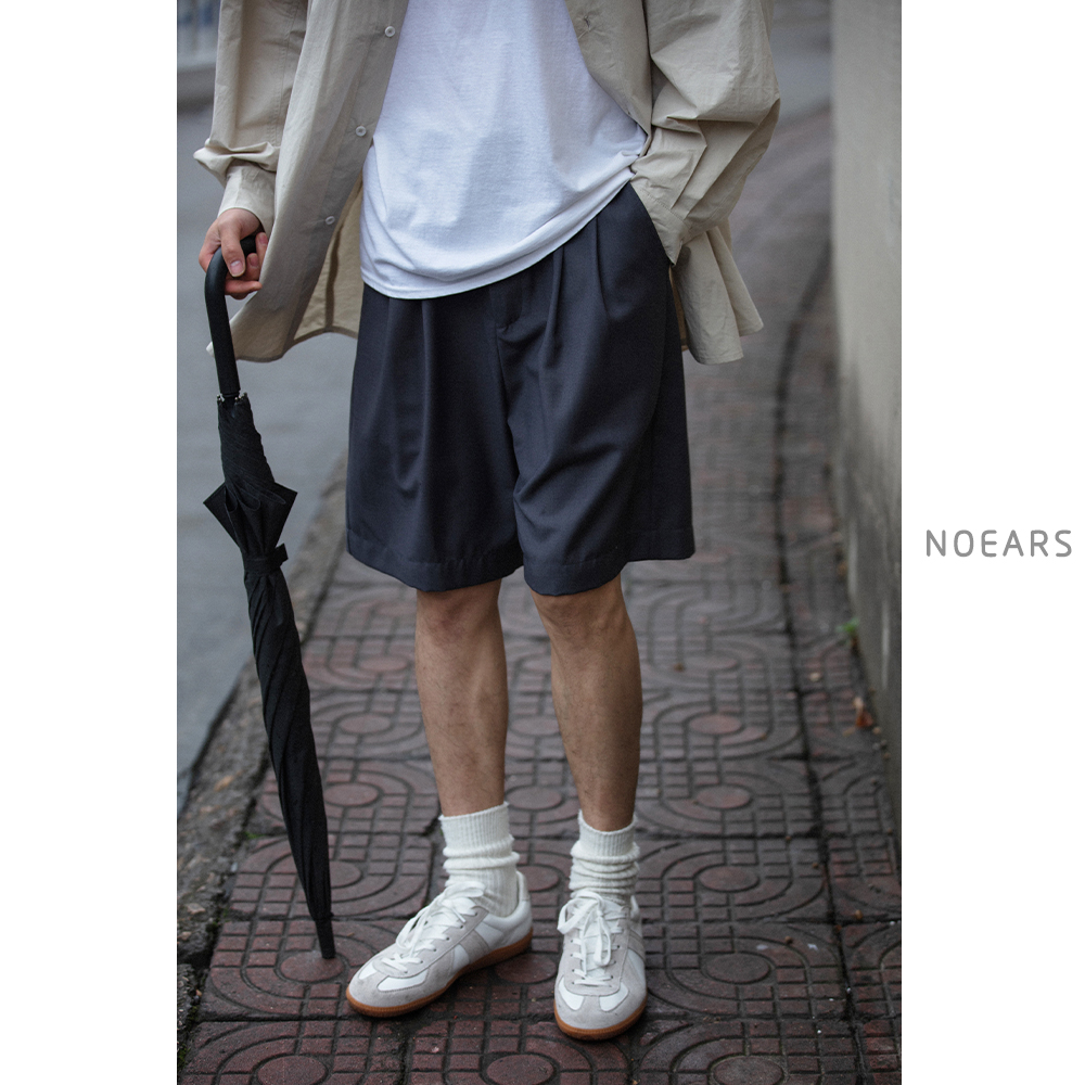 免烫五分日系复古休闲裤