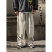 伐木防撕裂直筒cityboy 子美式 NOEARS米色复古宽松纯棉休闲工装 裤