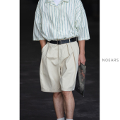 纯棉短裤 男夏宽松薄款 男女裤 NOEARS杏色休闲工装 子Cityboy五分裤