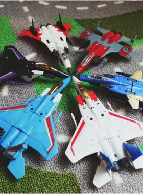 变形玩具pt红z蜘蛛小队尖头飞机MFT六面兽热破hs大黄蜂金刚