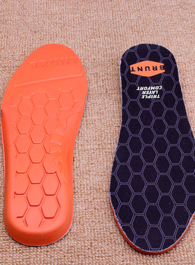 欧美BRUNT原装鞋垫 久站软支撑高弹运动减震记忆棉鞋垫外贸大码垫