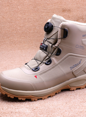 POLECAT雪地靴400克新雪丽棉登山鞋抗寒零下防水徒步鞋旋扣新款男