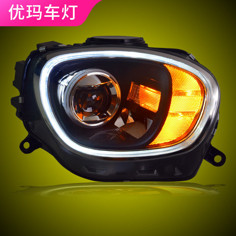 专用于宝马大迷你mini大灯总成f60改装高配led日行灯led透镜大灯