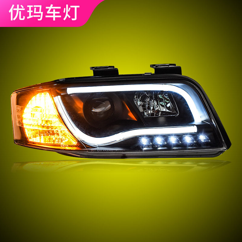 专用于99-04年款老奥迪a6大灯总成改装led示宽灯透镜氙气大灯总成