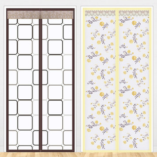 空调门帘防风厨房油烟家用防蚊保暖挡风隔断塑料冷气透明自吸磁铁