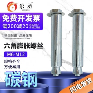 外六角内膨胀螺栓M6M8M10M12 膨胀螺丝 厂家直销 镀锌铁制内置式