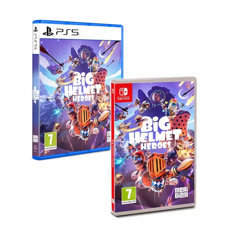 全新现货发SWITCH PS5游戏 大头盔英雄 中文可双人光盘光碟NS卡带