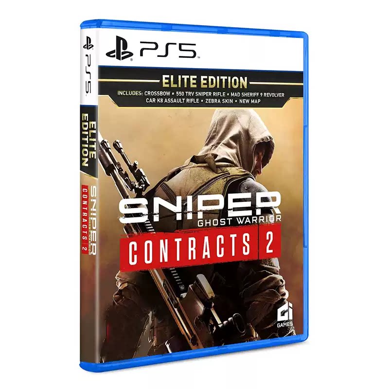 全新现货 PS5狙击手 幽灵战士 契约2 射击游戏中文英文 光碟光盘
