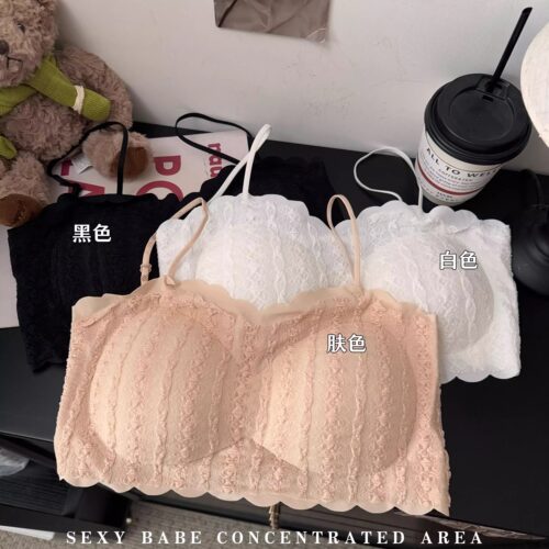 美背蕾丝美背吊带内衣薄款