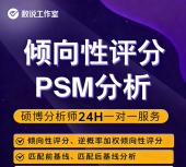 倾向性评分匹配PSM分析IPTW逆概率加权协变量控制SMD图