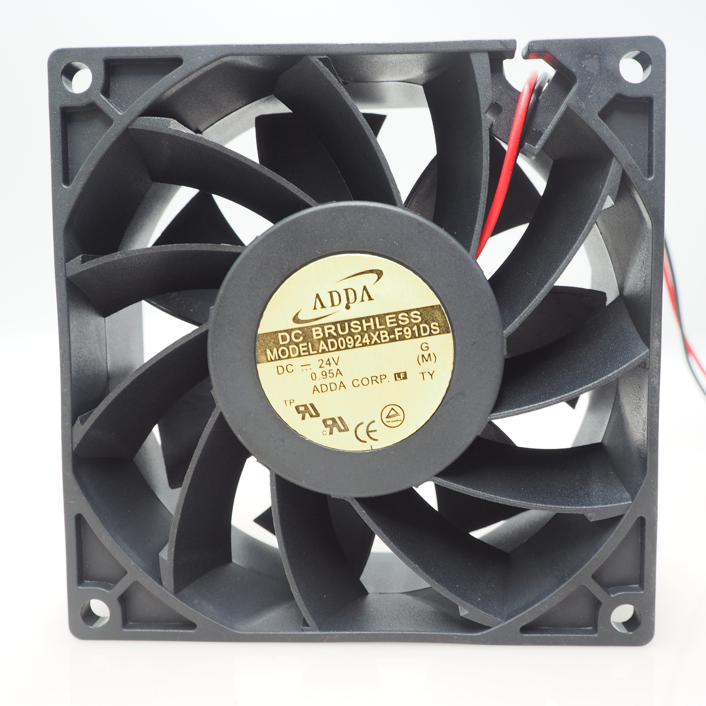 台湾ADDA 9238 9CM AD0924XB-F91DS 24V 0.95A 变频器暴力风扇9cm