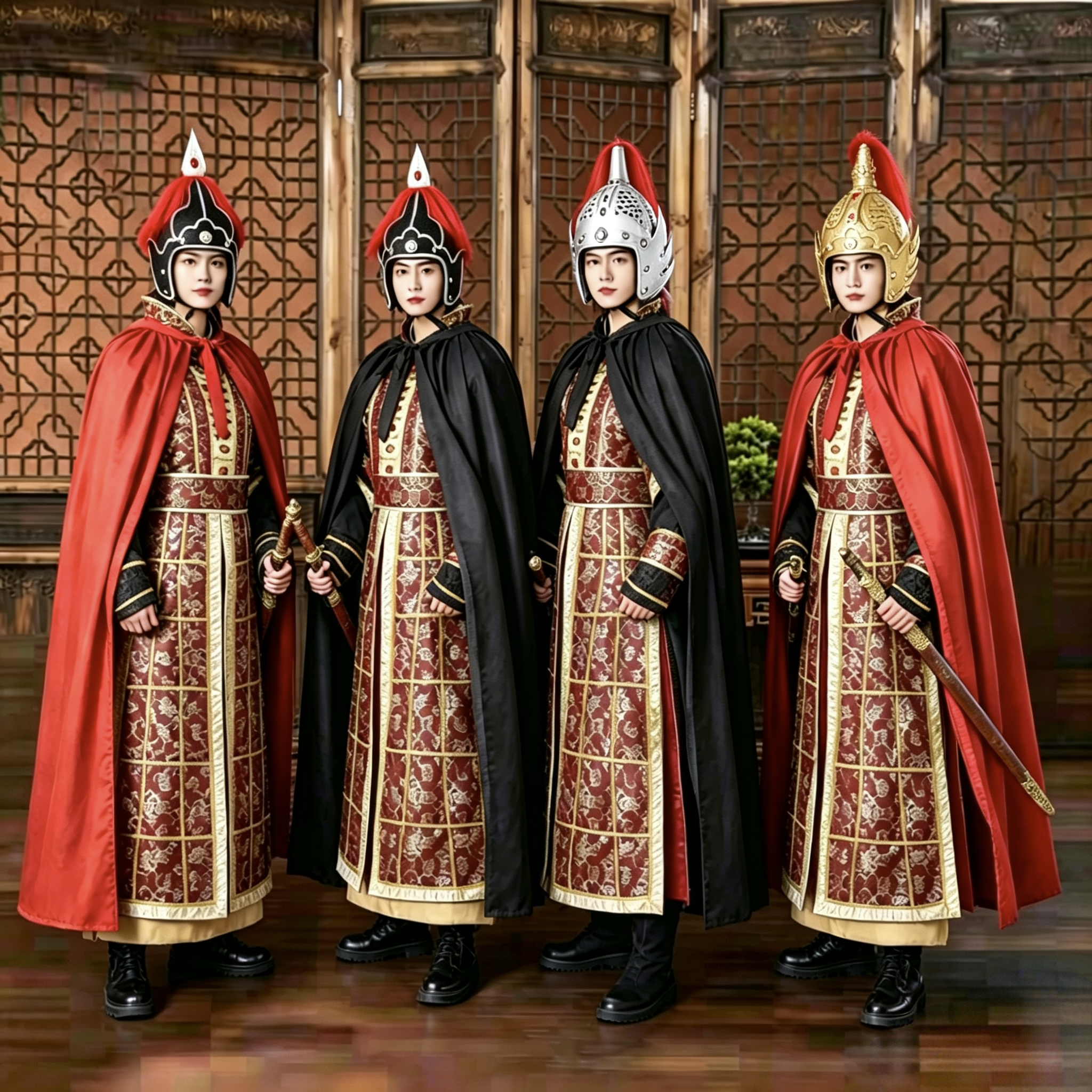 古装汉服秦朝刘邦项羽士兵服古代将军盔甲士兵服秦始皇兵马俑服装