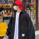 2022港风男翻领青少年流行宽松免烫长袖外穿衬衫227-6-1003-p40，男装衬衫，星座227