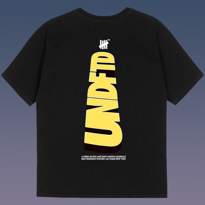 不败五道杠 HIAUTO UND 夏季圆领短袖冲击感3D印花 男女情侣款T恤