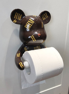 暴力熊壁挂免打孔卷纸筒