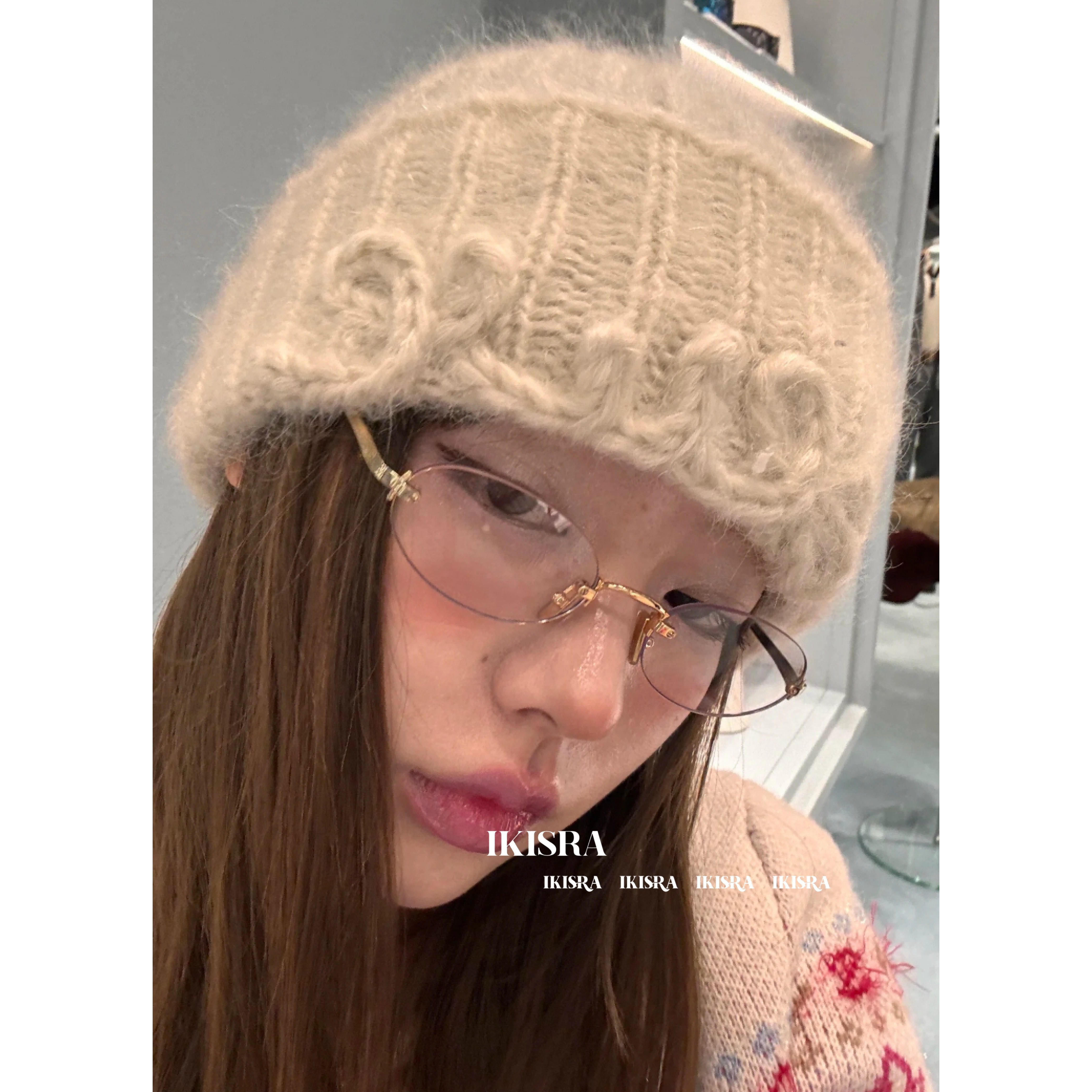 张元英同款椭圆无框素颜平光镜