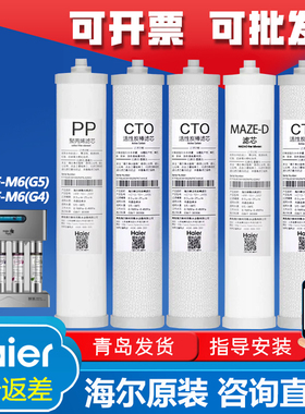 海尔施特劳斯净水器机HSDF-M6(G4)G5滤芯不锈钢净水MAZE-D过滤芯