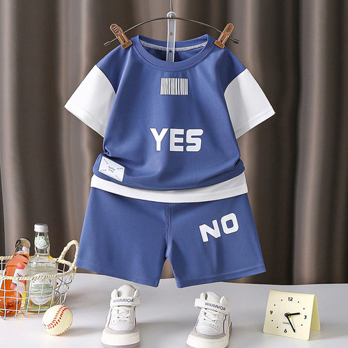 男童套装2025新款儿童运动夏季