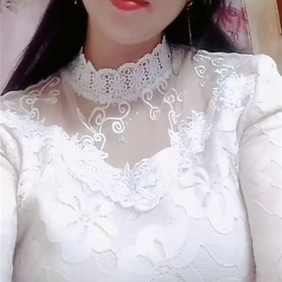 孕2025款 蕾丝打底衫 洋气百搭大码 女早秋新款 胖人遮肚子上衣 女长袖