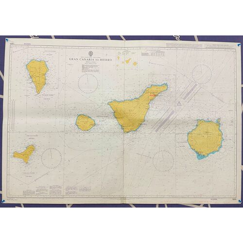 Admiralty 1869 North Atlantic Ocean-Islas Canarias Gran Cana