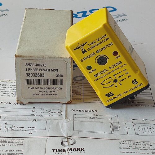 258 Serie TIME MARK CORPORATION Modelo A258B 3PHASE Poder Mo