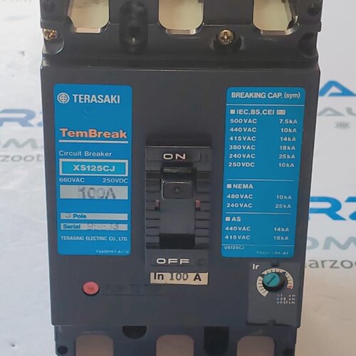 Terasaki XS125CJ 3 Pol TEAMBREAK 100A Schutzschalter AC660V