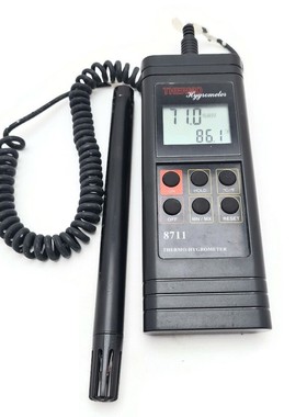 Thermo-Hygrometer Modell 8711. Relative Luftfeuchtigkeit. Ka