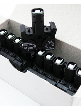 10x Siemens 3SB3 403-1PC E: 04 Lampenfassung mit LED grün -