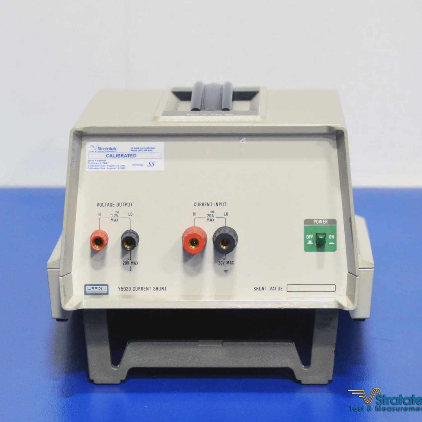 FlukeY5020精密交流电流分流交流直流分流器20A5kHzNIST校准