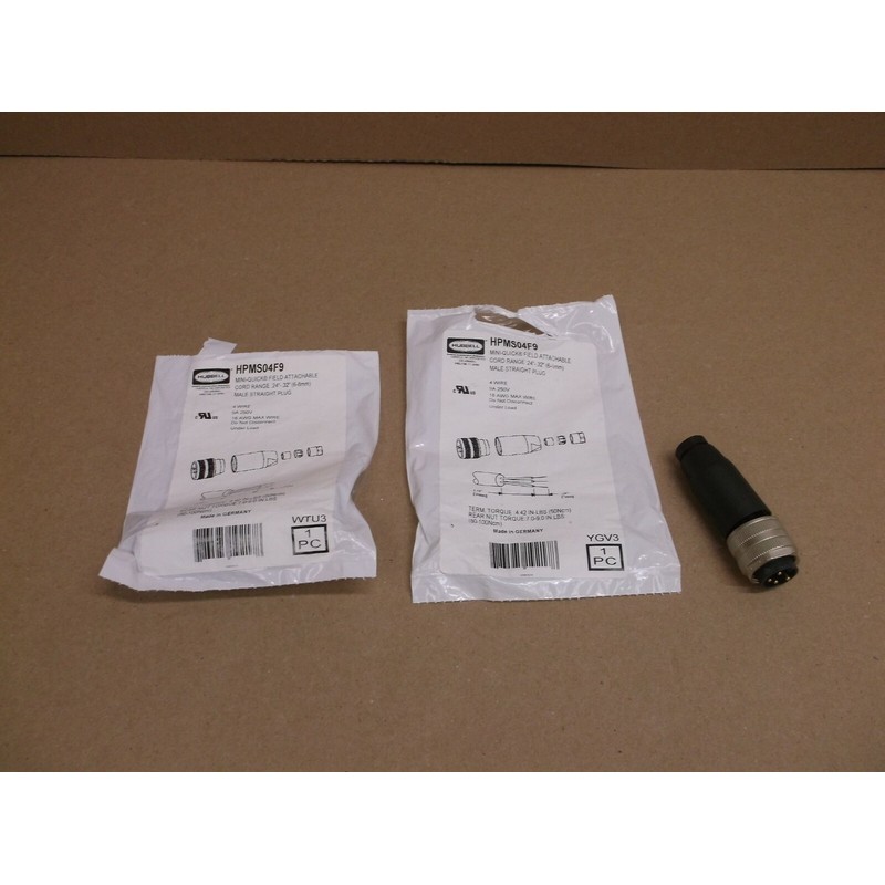 HPMS04F9 Hubbell 接线全新带盒迷你 QCK Field ATT 男性 4P F9 4