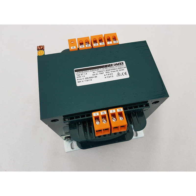 Marx Transformator ST 1,6 Pri. 220-500V AC +/-20 / Sec. 115/