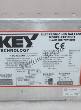 KEY  TECHNOLOGY 1319381 ELECTRONIC HID BALLAST  1200065.3 24