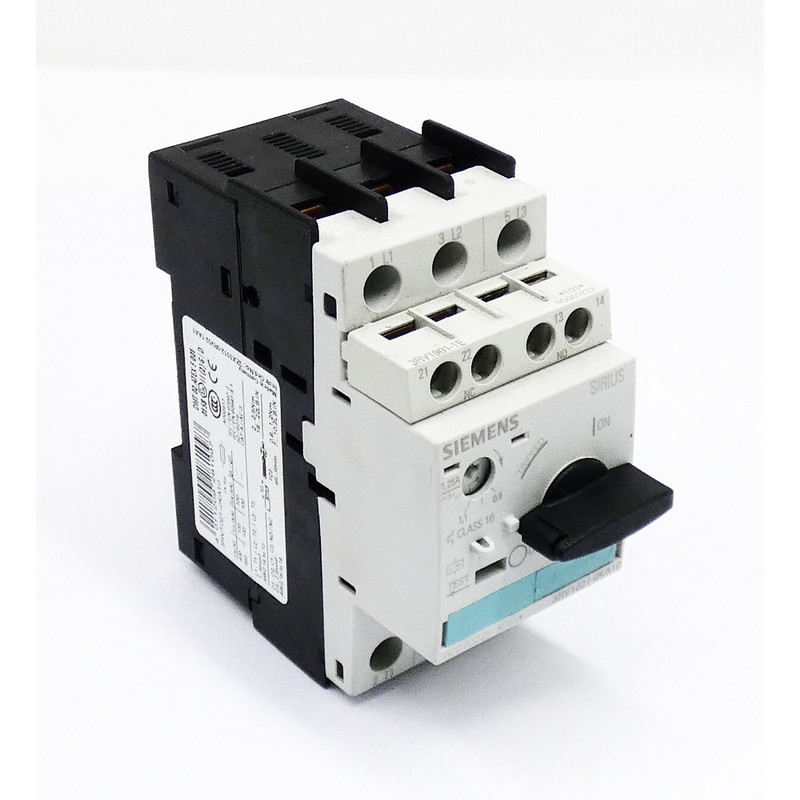 Siemens SIRIUS 3RV1021-0KA10 E:05 Leistungsschalter + 3RV190