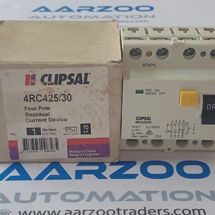 Clipsal 4RC42530 25AMP 30MA 415V 50Hz 10KA Cuatro Polo Resid