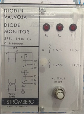 STROMBERG SPEJ 1H16 C2 DIODE SUPERVISION MONITOR RELAY