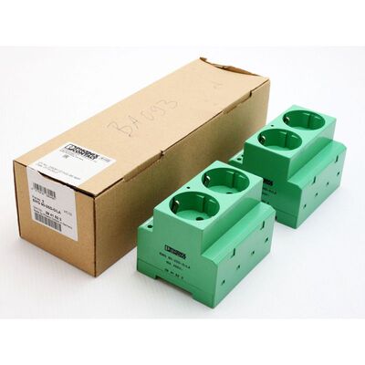 2x Phoenix Contact EMG 90-2SD-D/LA 2941523 Steckdose grün -