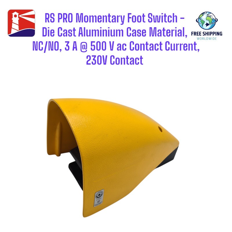 RS Pro 脚开关,瞬时,压铸 Allu,NC/NO,230 伏 5 安培。
