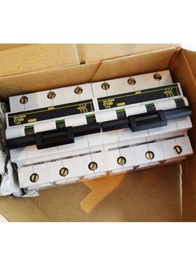 2x AEG Leistungsschutzschalter E8836S C100 10KA -unused/OVP-