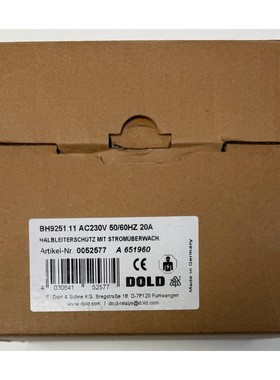 E Dold  Shne Halbleiterschtz mit Stromberwach  0052577  BH92