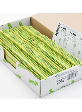 90x WAGO 2001-1307 20011307 3-Leiter-Schutzleiterklemme -unu