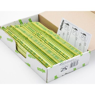 90x WAGO 2001-1307 20011307 3-Leiter-Schutzleiterklemme -unu