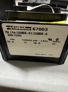 Ferraz Shawmut 67003 分配块