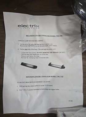 ELECTRIX ILLUMINATION RELAMPING 型号 V727 全新