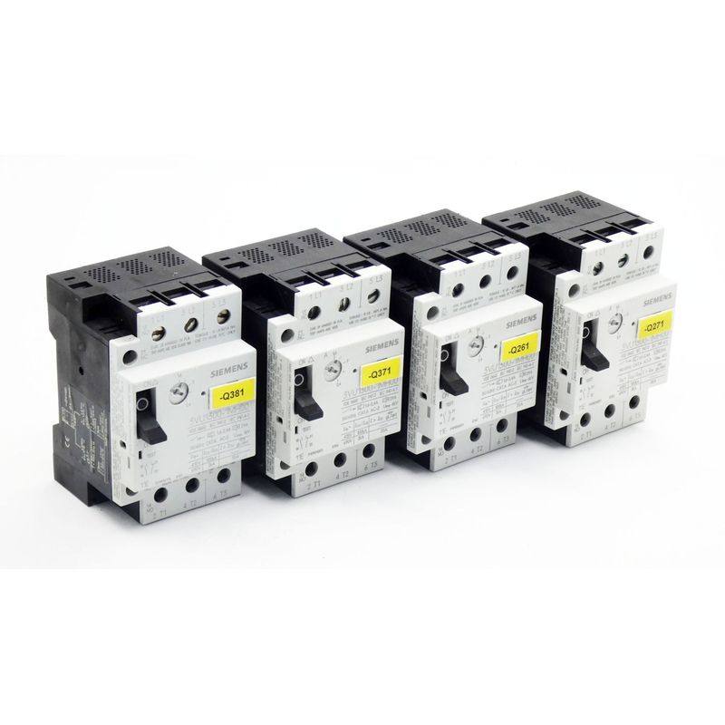 4x Siemens 3VU1300-1MH00 1,6-2,4A Leistungsschalter -used-