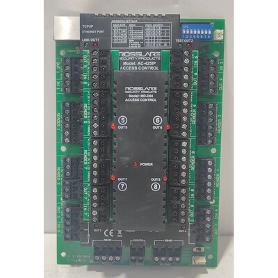 ROSSLARE AC-425IP 4 门访问控制单元 带 ROSSLARE MD-D04 EXPANS