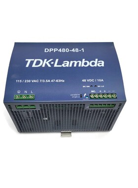 TDK-LAMBDA DPP480-48-1 DIN Rail Power Supply. 480Watts. 48Vo